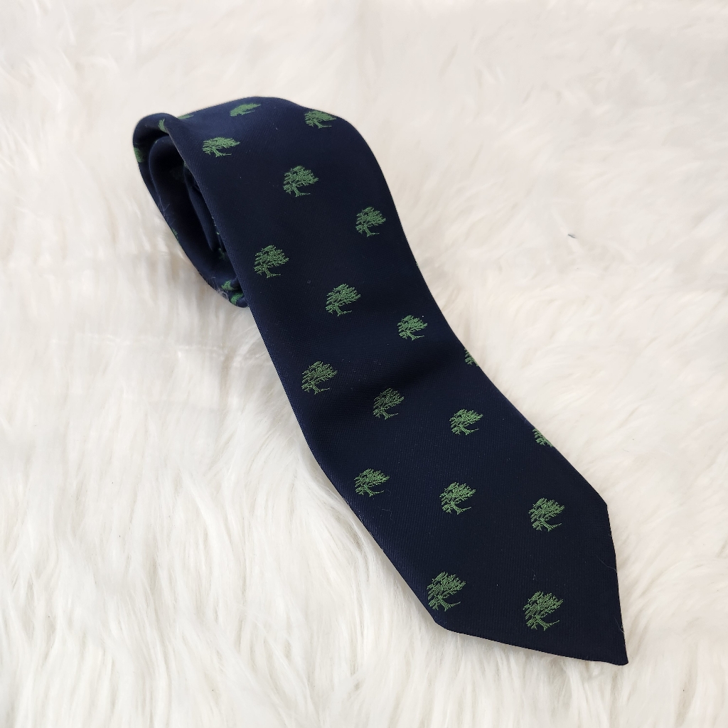 Robert Talbott Silk Pebble Beach Small Tree Logo Tie